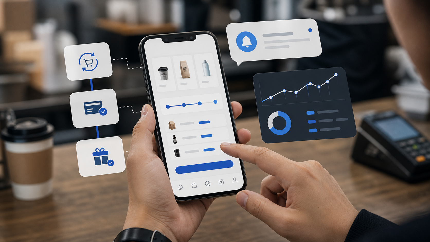 Penggunaan smartphone untuk aplikasi mobile bisnis dan transaksi digital