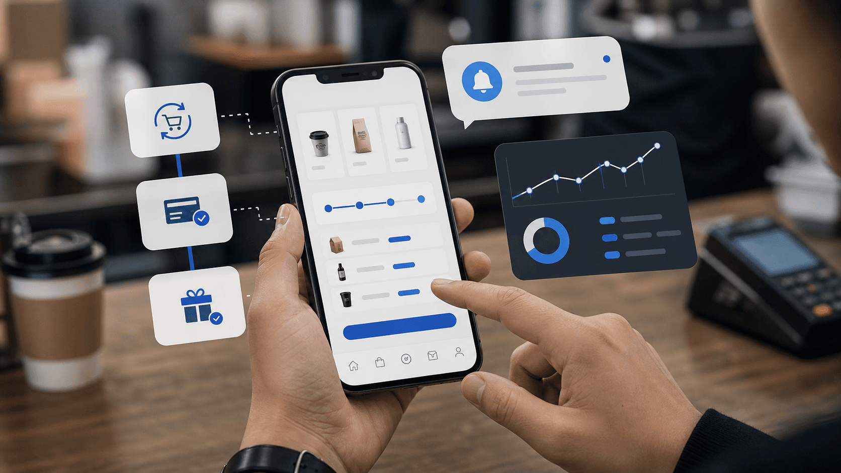 Penggunaan smartphone untuk aplikasi mobile bisnis dan transaksi digital
