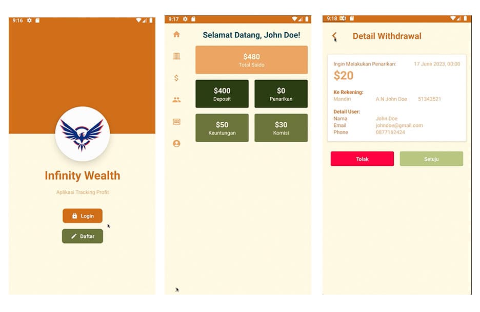 Financial Application (Infinity Wealth)